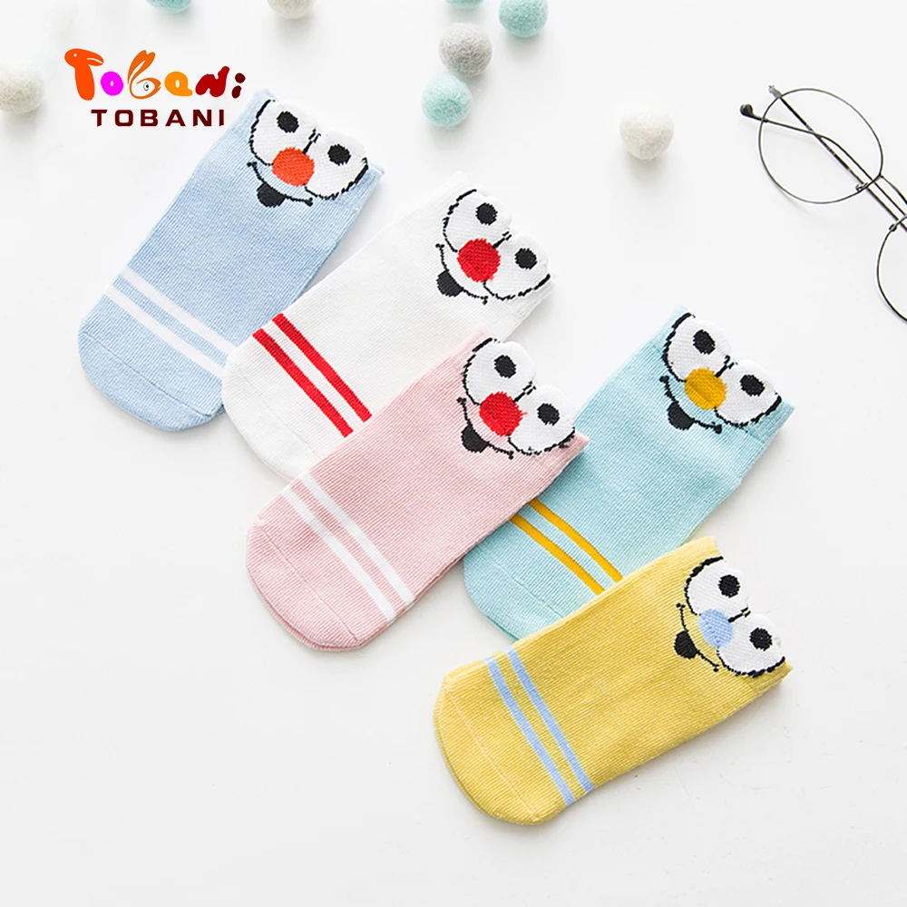 

5pairs/lot Children's Sock Spring Summer High Quality Cotton Child Cute Socks 3D cartoon boys&girls Boat Socks Tobani