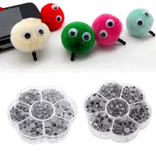 900 шт 4 мм/5 мм/6 мм/7 мм/8 мм/10 мм/8x10 мм DIY Пластиковые подвижные куклы для безопасности глаз ремесло для ручной работы плюшевый медведь Дети