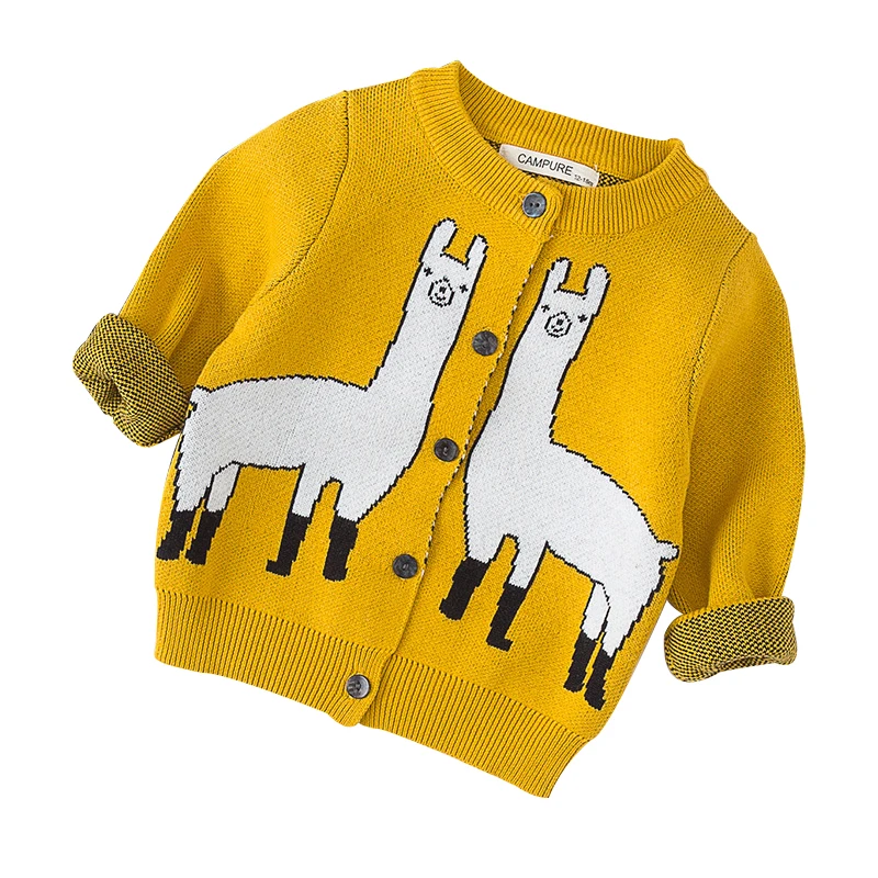 

New Family Matching Clothes Mother Baby Boy Girl Kids Cartoon Animal Pattern Long Sleeve Sweaters Mother Son Daughter Outfits