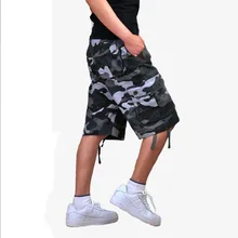 Летние военные мужские шорты Карго с несколькими карманами камуфляжные армейские тактические пляжные шорты мужские спортивные шорты для походов на открытом воздухе