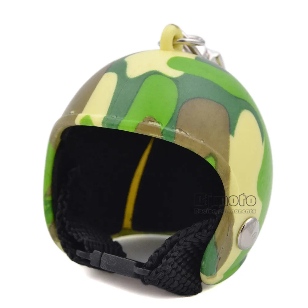 Motorcycle Helmets Key chain Women Men Cute Safety Helmet Car Keychain Bags Hot Key Ring For Kawasaki Honda Yamaha (8)