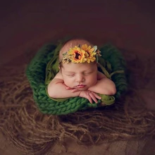 Новорожденных джутовый фон одеяло детские фотографии реквизит Коренастый мешковины слои чистая