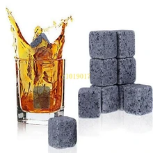 Высокое качество натуральный Виски камни-охладители виски рок Soapstone Ice Cube с бархатной мешочек для хранения#1221