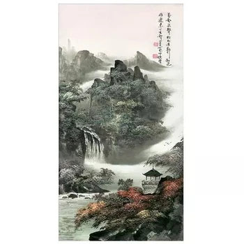 

Landscape painting, spring and autumn, home decoration