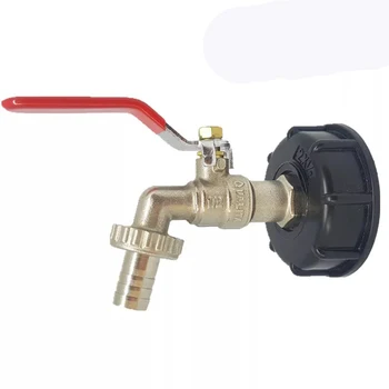

1pc IBC Tank Cap With Brass Tap & 1/2" Snap On Connector Water Butt Hose Pipe IBC Tank Cap
