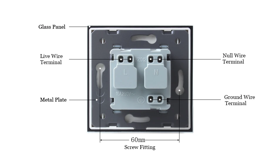 WELAIK производитель-Европейский-стандарт питания-розетка стеклянная-панель Настенная-розетка-ЕС настенная розетка-Белый-настенная розетка 16А AC110~ 250 В A18EW