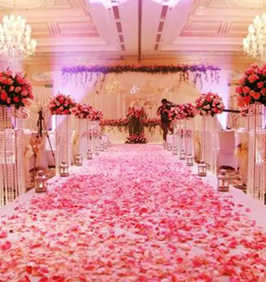 silk rose petals engagement wedding birthday celebration decoration