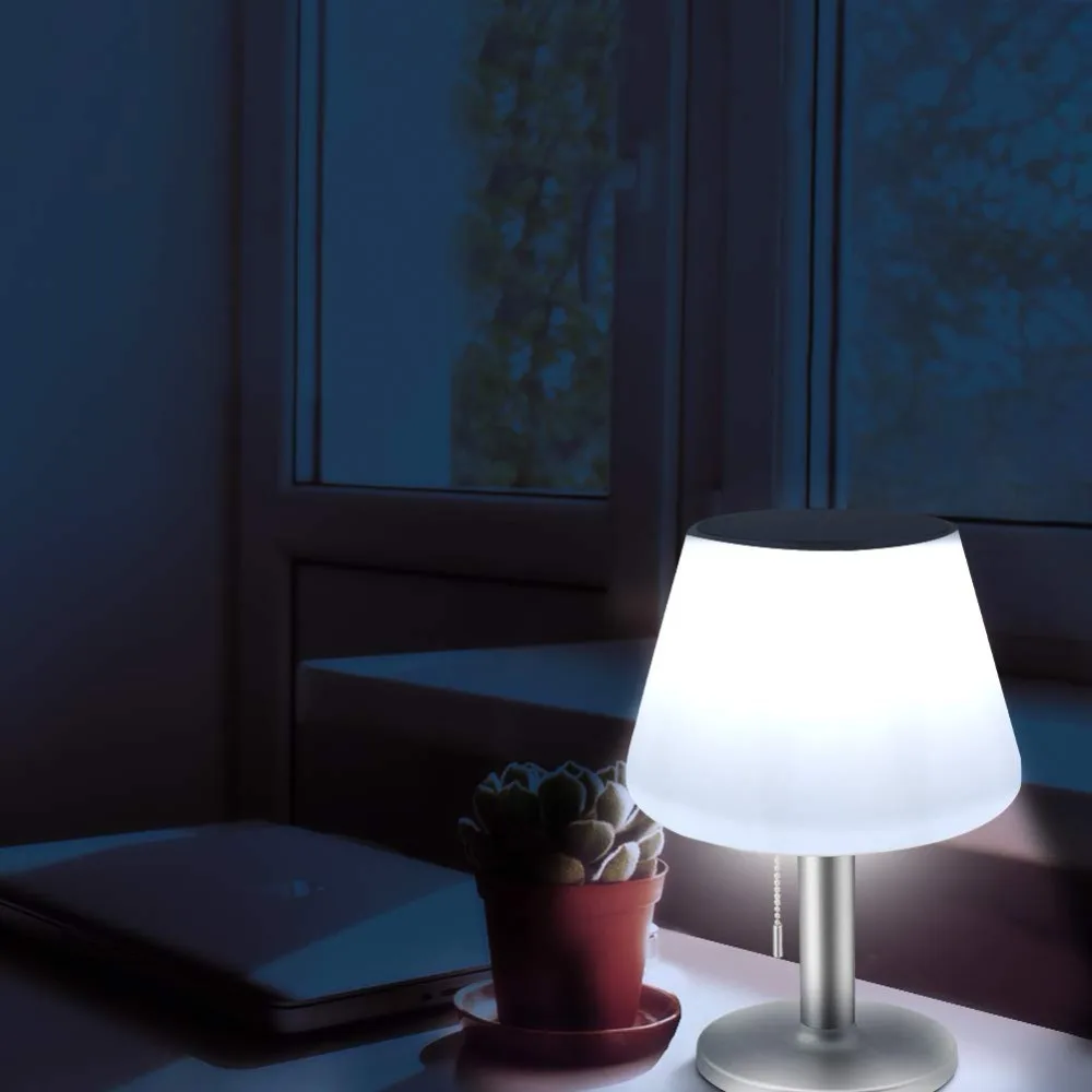 Настольная лампа светодиодные солнечные светильники для помещения и улицы с регулируемой яркостью перезаряжаемый ночник Mordern настольная лампа для прикроватной спальни