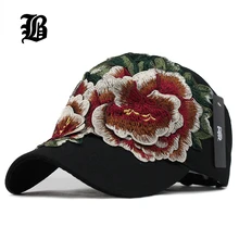 [FLB] женские бейсболки с вышивкой, шапка с цветком для женщин gorras, осенняя шапка для женщин, джинсовая бейсболка, кепки в стиле хип-хоп