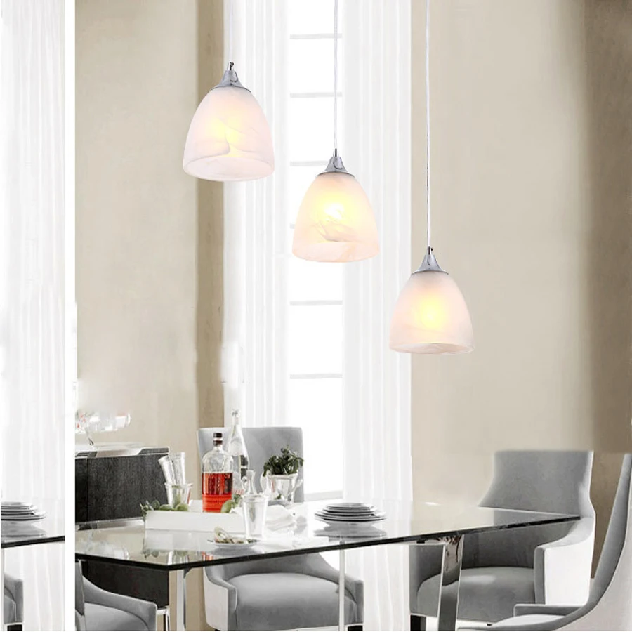 Simple and stylish 80 cm tall chandelier white LED Bar Kitchen Hall chandelier simple cm 379