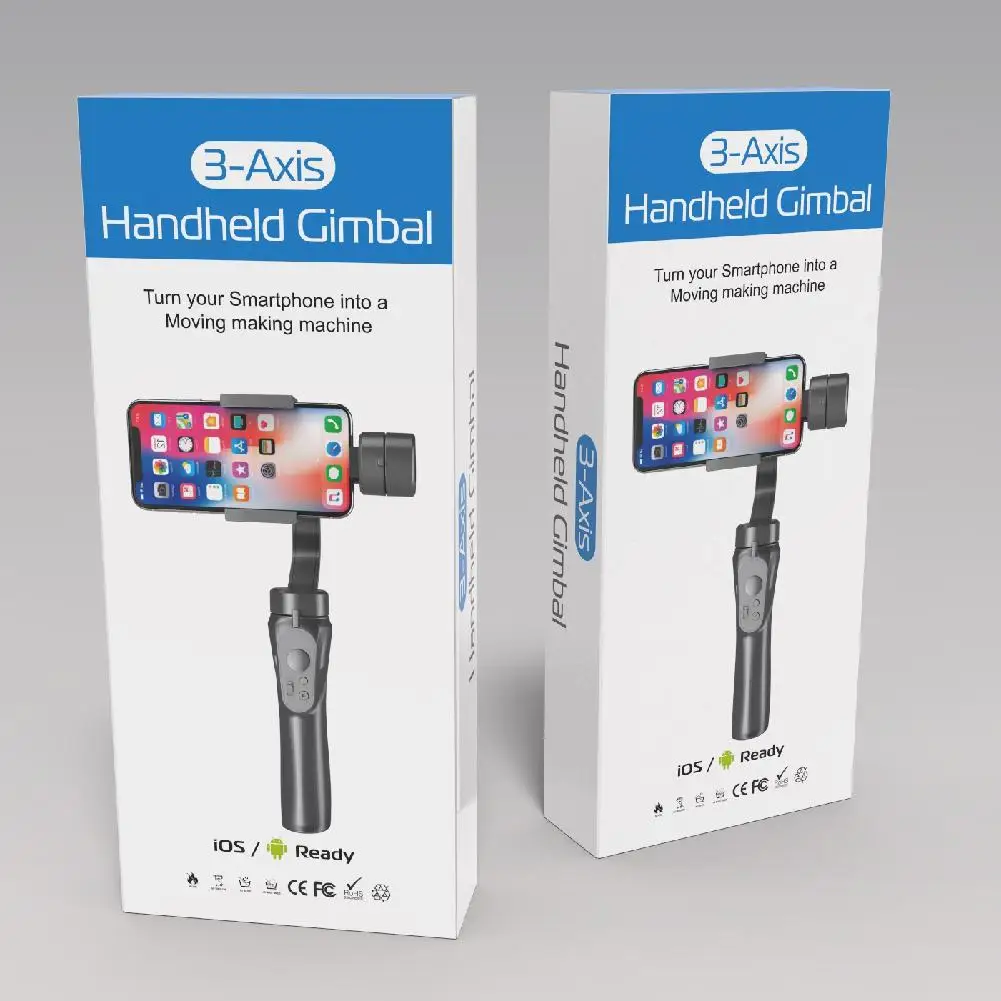  Studyset 3-Axis Handheld Smartphone Gimbal Stabilizer for iPhone X 8Plus 8 7 Android Sports Cameras