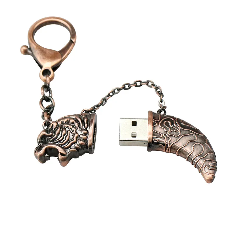 Металлический брелок 64 ГБ 32 16 8 4 Гб дамасский нож кинжал классный Usb флеш