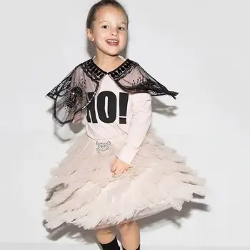 

2019 New Style Tutu Skirts for Girl Meat Pink Long Length Gauze Princess Cake Skirt Children Clothes 0-9T FT001