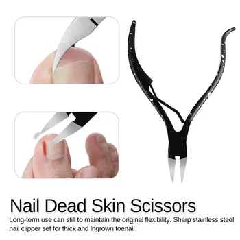 

1pcs Toenail Ingrown Toenails Cuticle Plier Edge Cutter Manicure Cutter Scissor Plier Dead Skin Remover Tool Pedicure