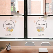 Скраб стеклянные наклейки полупрозрачные непрозрачная электростатического Вставить Туалет наклейки украшение ванной, стеклянная фильм-101