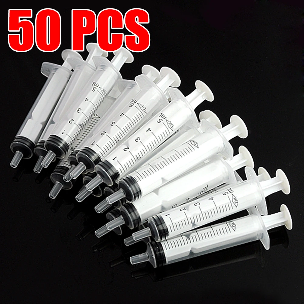

5ML NUTRIENT INJECTOR PLASTIC MEASURING DISPOSABLE SYRINGE HYDROPONICS CUBS Solute Mixture Ink Cartridge Wholesale(No Needle)
