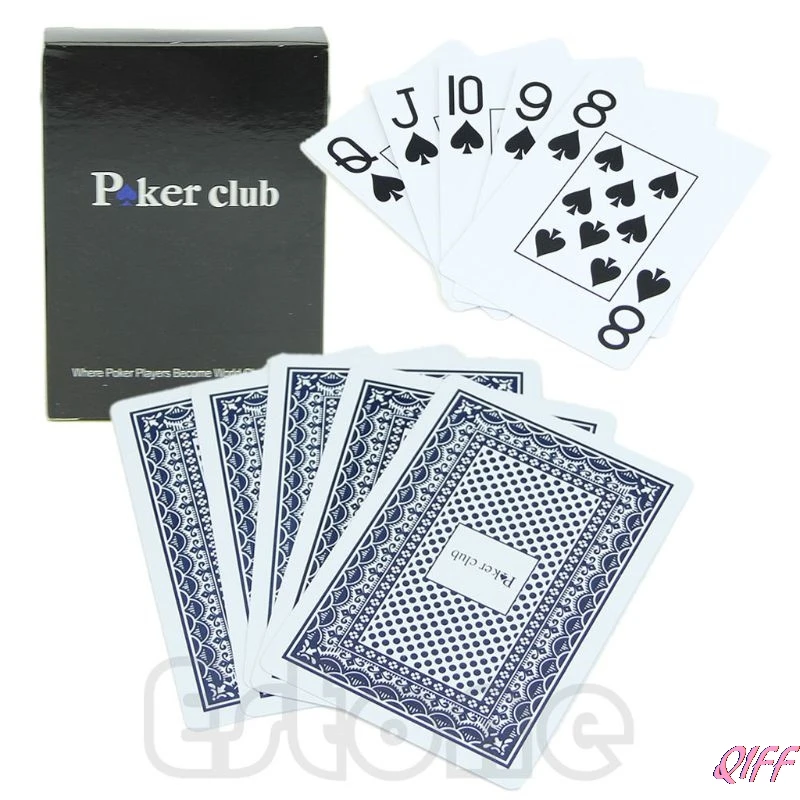 Дропшиппинг 1 * водостойкие моющиеся покер новый синий 100% пластик Размеры Техас покерные игровые карты APR28