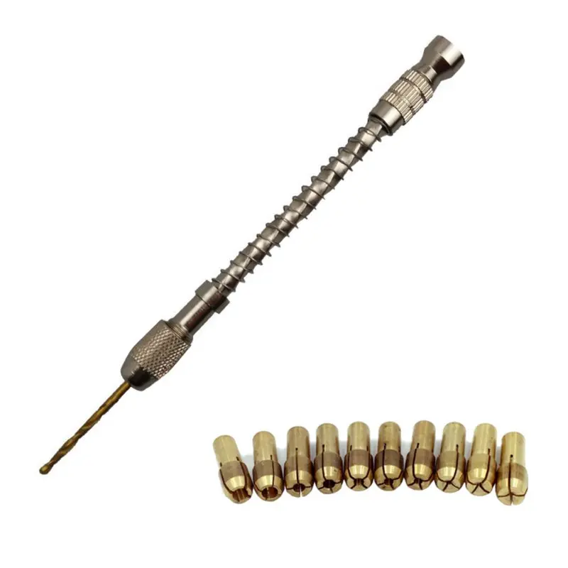 Woodworking Drilling Rotary Tools High Quality Mini Micro Aluminum Hand Twist Drill With Keyless Chuck