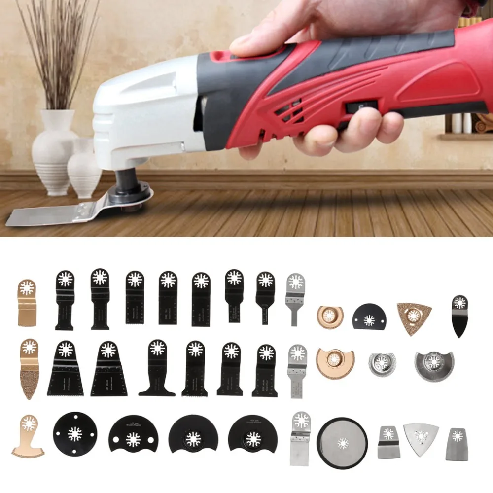 34Pcs Oscillating Multi Tool Saw Blades Accessories kit For Fein Dremel