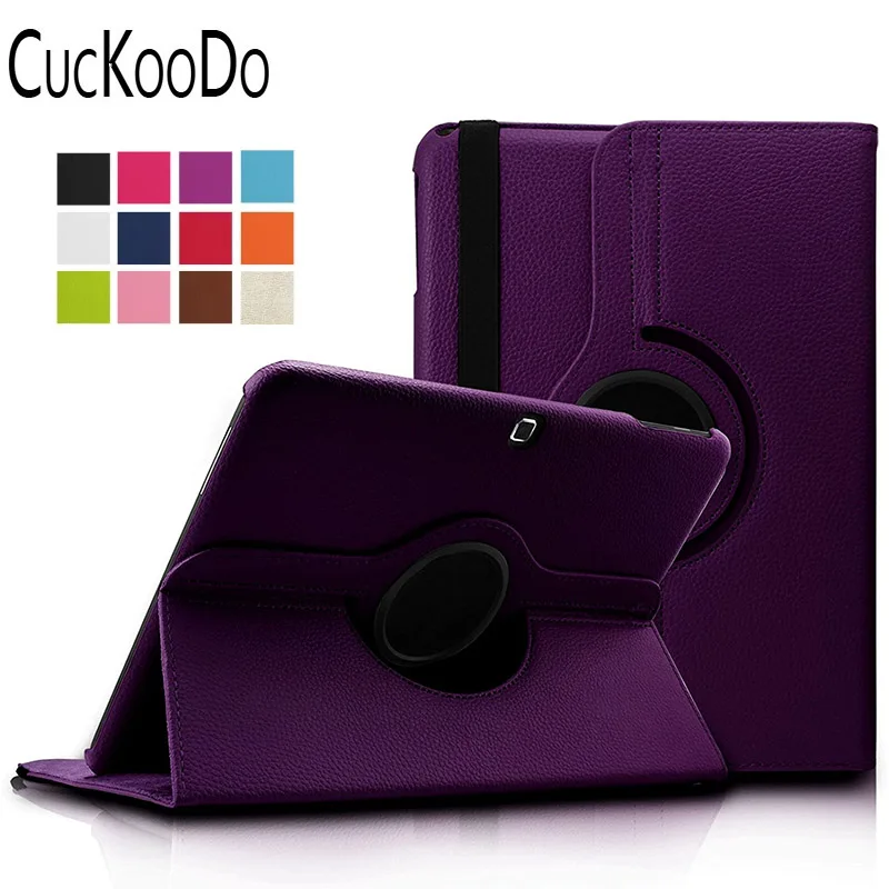 

CucKooDo TOP QUALITY PU Leather 360 Rotating Stand Case Cover for Samsung Galaxy Tab 4 10.1 SM-T530NU