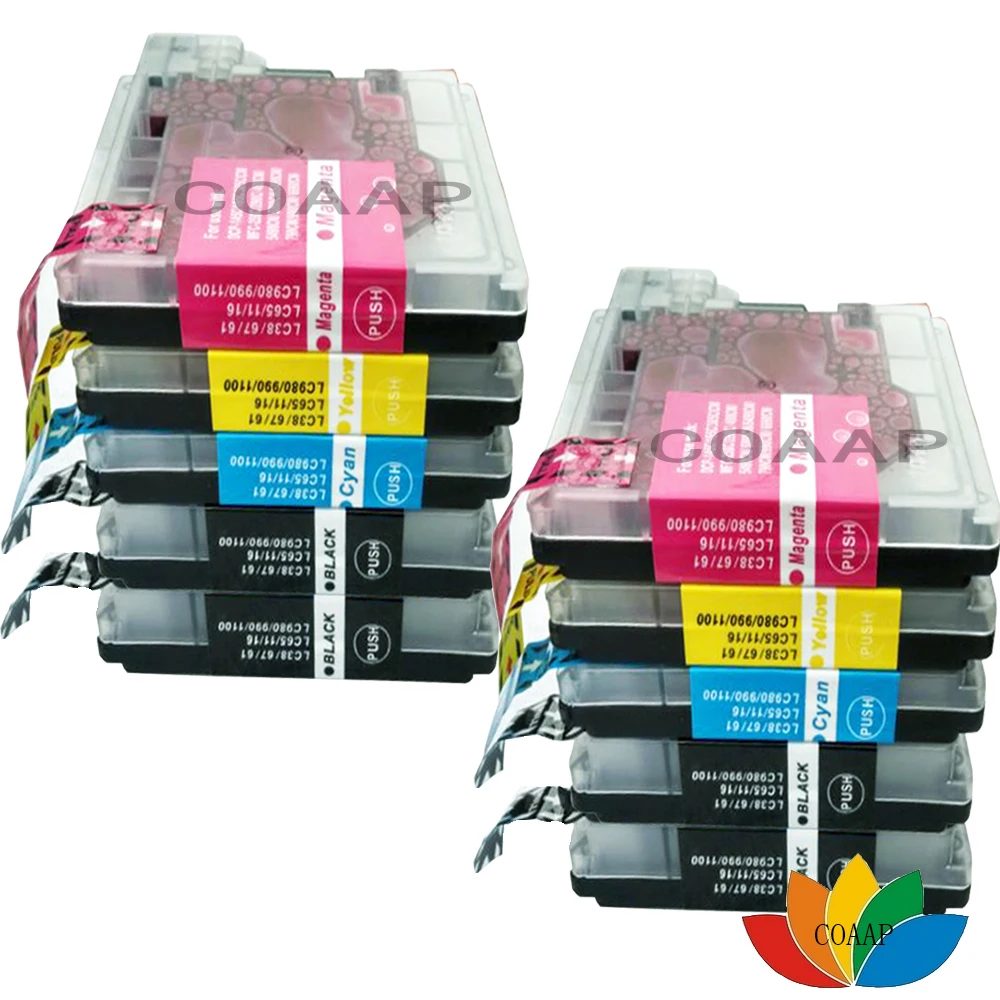 LC38 LC67 LC61 LC65 LC11 LC16 LC980 LC990 LC1100 совместимый чернильный картридж для Brother DCP 145C 165C 385C 585CW