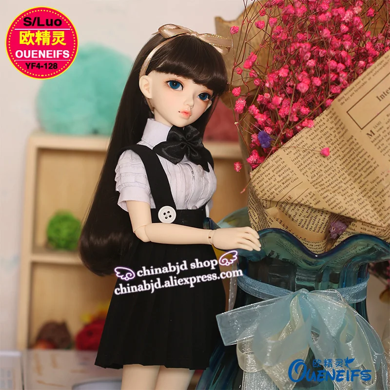 BJD одежда 1/4 кукла колледж Стиль костюм юбка черный и белый универсальные для RL