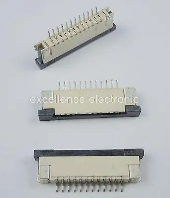

50 Pcs FPC FFC 1mm Pitch 12 Pin Drawer Type Ribbon Flat Connector Bottom Contact