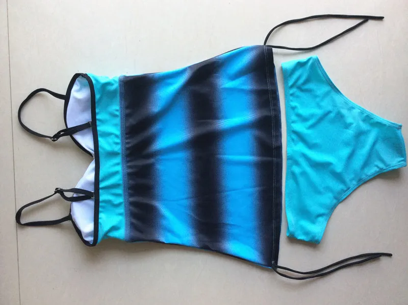 Tankini Sets With shorts 2018 Summer Women Two Pieces Swimwear Retro Print Bathing Suits Bikini Push Up Swimsuits Plus Size 5XL