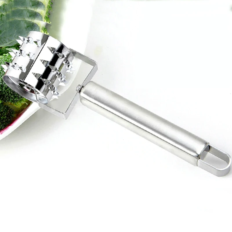 Stainless Steel Mincer Steak tenderizers BBQ Tools Roller Design Loose meat needle Creative Kitchen Accessory meat tenderizer