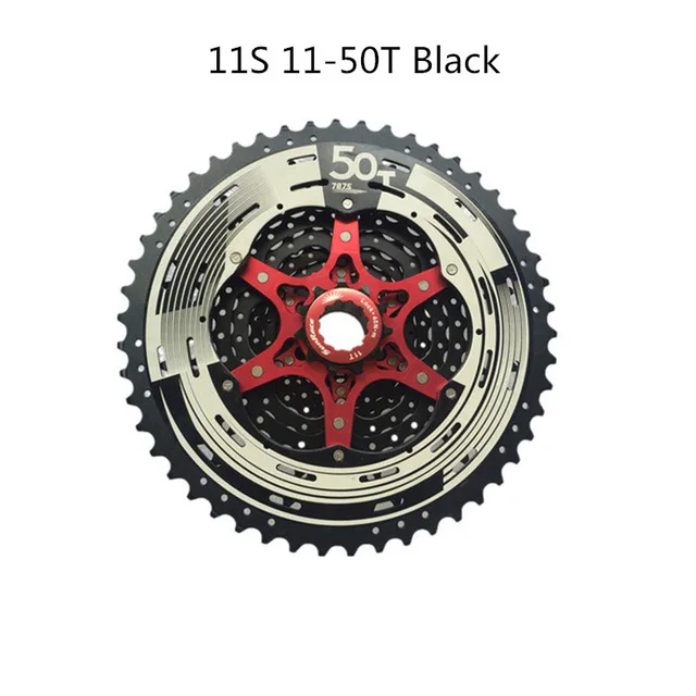 11S 11 50T Black sunracing 11-speed CSMX80/12-speed CSMZ90 велосипедная кассета 11-50T для Shimano SRAM маховик 11-50/удлиненный задний крюк - Цвет: 11S 11 50T Black