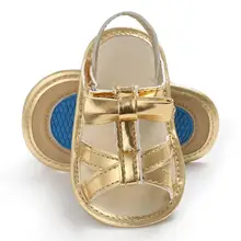 1 пара; сандалии для девочек; летние детские сандалии для девочек; Повседневная Мягкая модная обувь из искусственной кожи для новорожденных; Повседневные детские сандалии