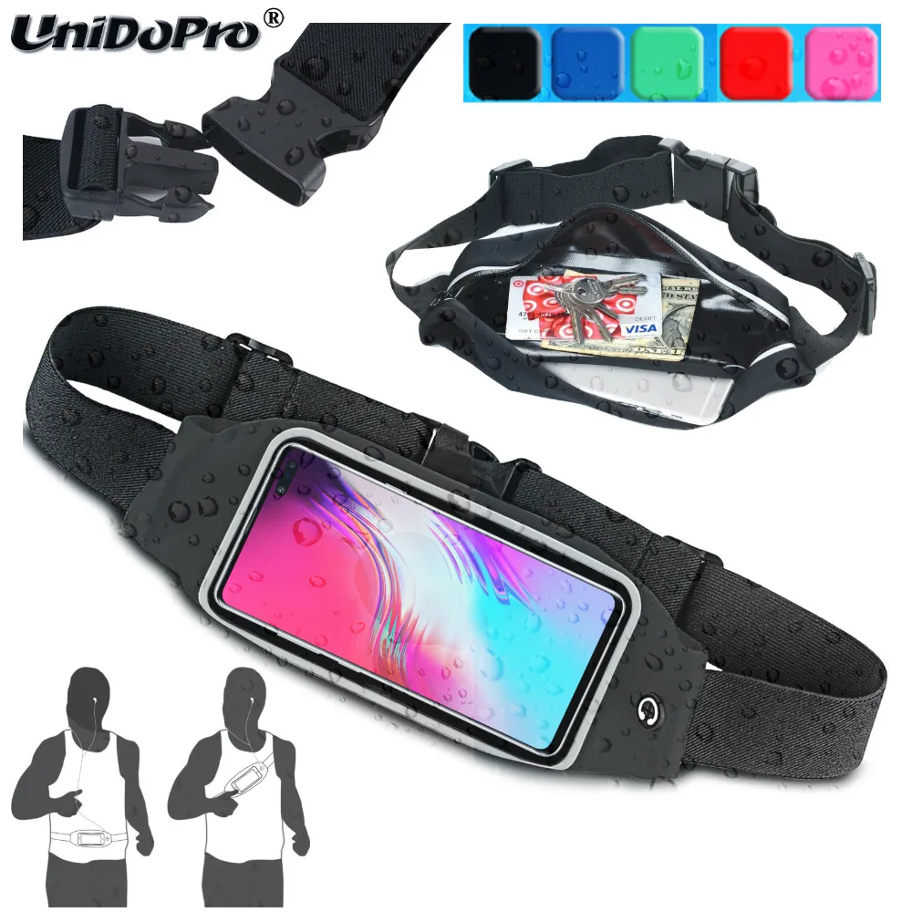 

Waterproof Running Fitness Pouch Case for Samsung Galaxy S10 S10+ S9 S8 Plus A10 A20 A30 A50 A8s A9 Pro Phone Waist Bag Cover