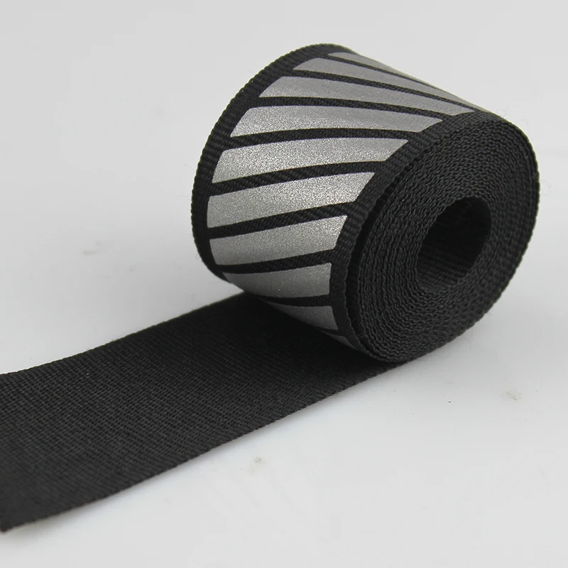 

1 Meter Reflective Fabric Ribbon Webbing Sew On Tape Strip Edging Braid Trim 30mmx25mm(Width)