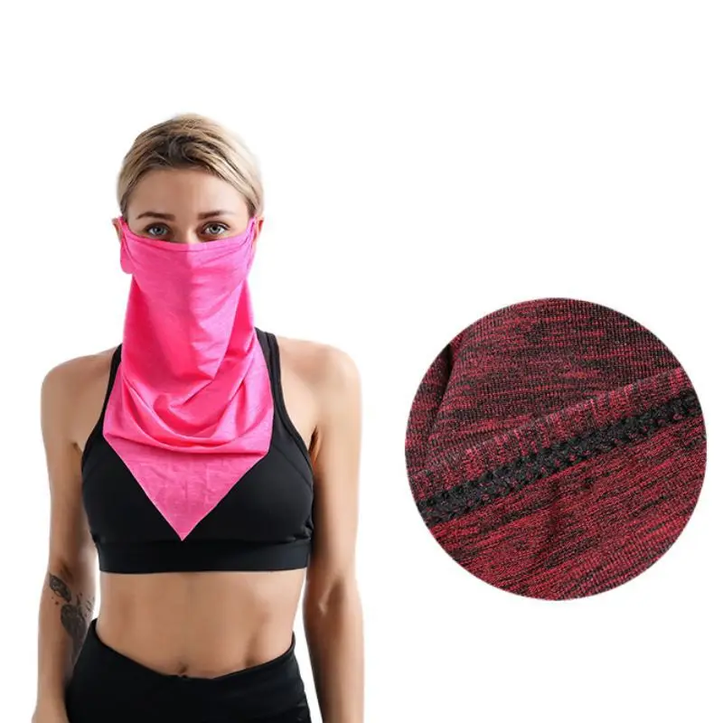 Многофункциональная маска для лица из шелка со льдом, Солнцезащитный браслет, кепка, шарф, летняя одежда для велоспорта, велосипедная спортивная одежда, аксессуары, ушные петли