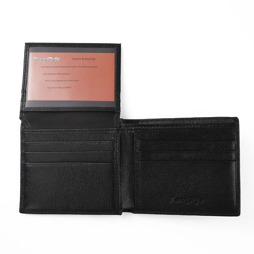 FancyStyle Anti Theft Men's Genuine Leather RFID Safe