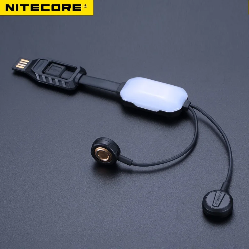 

NITECORE LC10 portable magnetic outdoor USB charger for cylinder rechargeable Li-ion battery 1A MAX DC 5V with sensor light