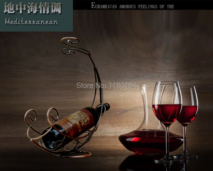1 шт. 4 цвета железа винный шкаф Corsair висит чашки вино кадров Творческий декоративно-прикладного искусства украшения держатель вина KI 2081