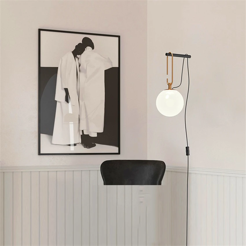 

Nordic Acrylic Shade LED Wall Lights Bedroom Bedside Lighting Decor Wall Lamp Aisle Corridor Staircase Hanglamp Kitchen Fixtures