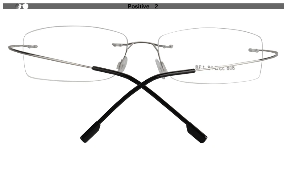 Модные титановые очки без оправы для близорукости квадратные очки Оптические очки с оправой мужские и женские дизайнерские 8 цветов
