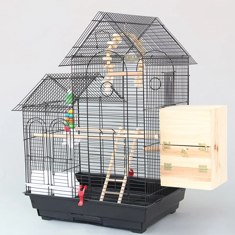 ขนาดใหญ่หลังคาออกแบบกรงนกบ้านโลหะเหล็กนกแก้วC Ockatielนกแก้วกรงนกกรงนก