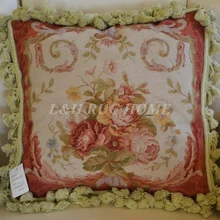 15 K 1" X 16" игольная Подушка, ручной работы шерстяная подушка с цветочным дизайном без вставок