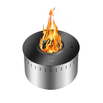 

550mm real fire wifi intelligent smart round fireplaces indoor