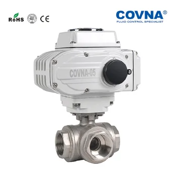 

Three Way L and T Type Electric motorized Actuator Ball Valve