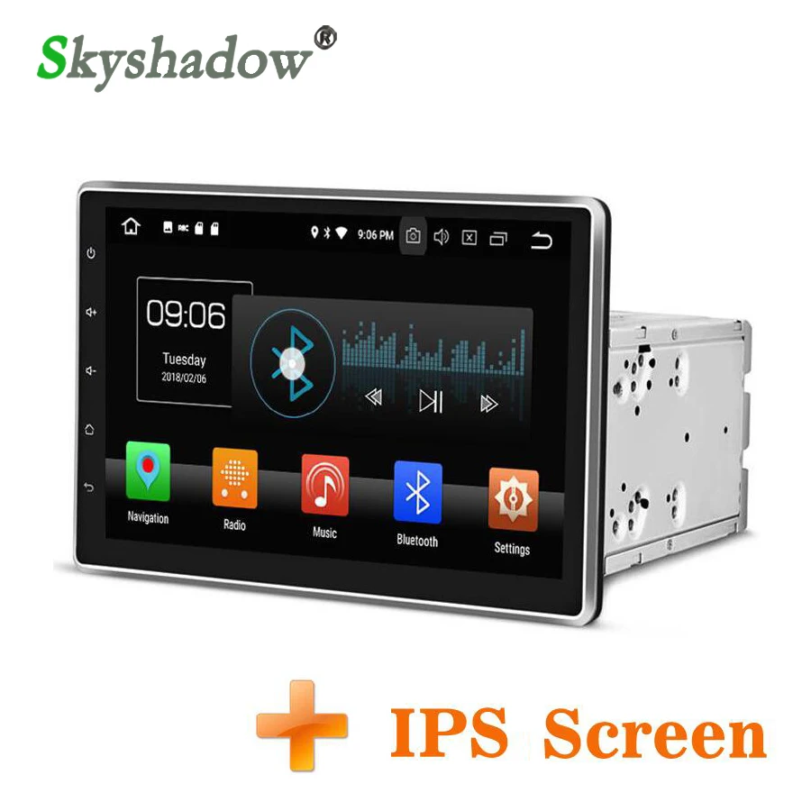 Cheap DSP IPS 10.1" Android 9.0 4GB + 32GB 8 Core Car DVD Player 2din GPS Map RDS Radio tape recorder wifi Bluetooth 4.2 For universal 3