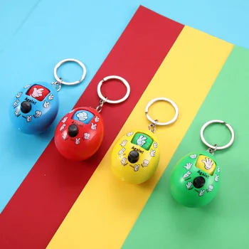 

Doll boredom Rock paper scissors mora face Twisted egg toy A key chain toys for children Gags Practical Jokes Novelty Toys