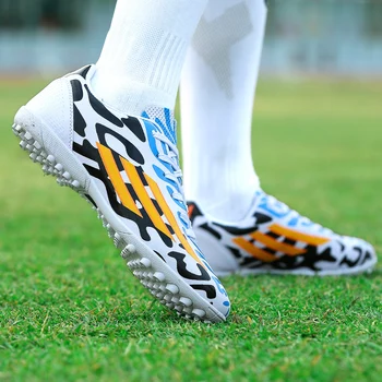 

Professional Adults Men's Outdoor Soccer Cleats Ankle Top TF/FG Soccer Football Boots Trainers Sports Sneakers Shoes EU31--44
