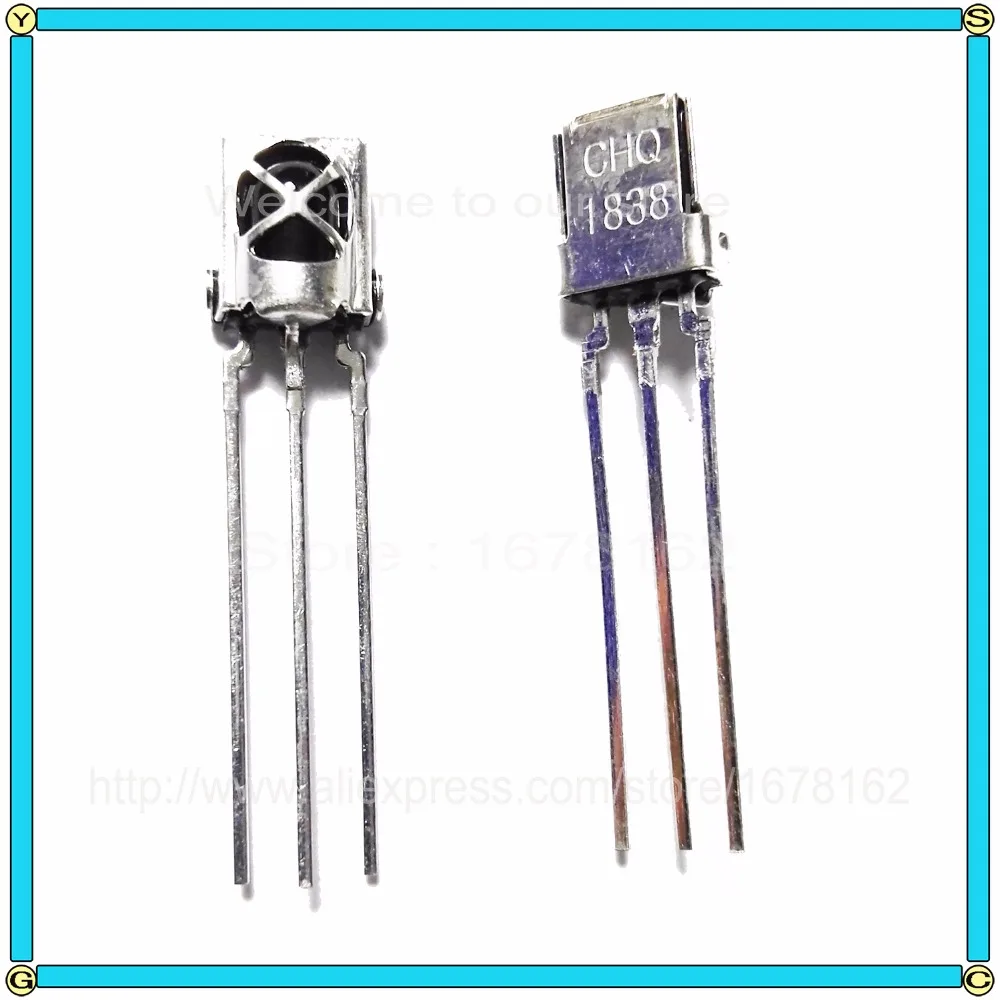 

10pcs/Lot Universal IR Infrared Receiver Sensor Module 1838 TL1838 VS1838B 38Khz Diode With shield receiving tube