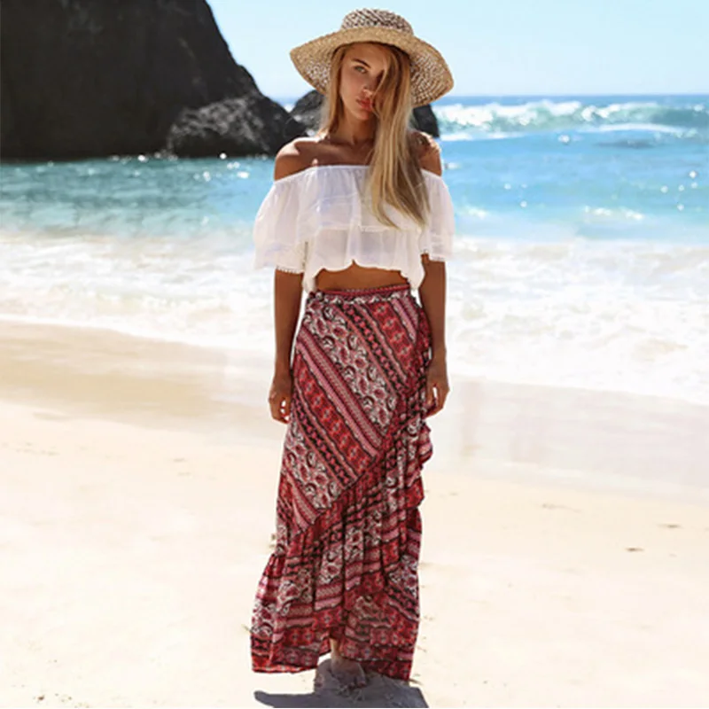 Womens floral print high waisted shorts with lace summer boho hippy hippie S