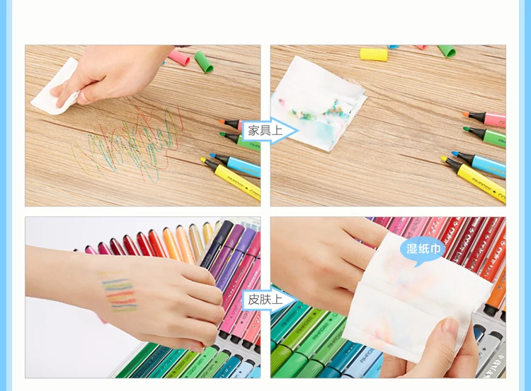 Красочная ручка художественное Рисование маркером набор цветов Детская Акварельная ручка безопасная Нетоксичная вода мойка граффити Экологически чистая