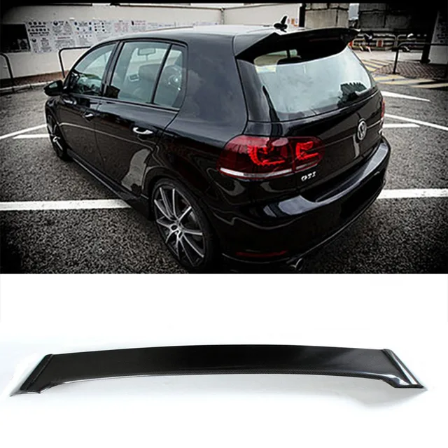 Buy Golf 6 GTI O Styling Carbon Fiber Rear Roof Lip Spoiler Wing for Volkswagen